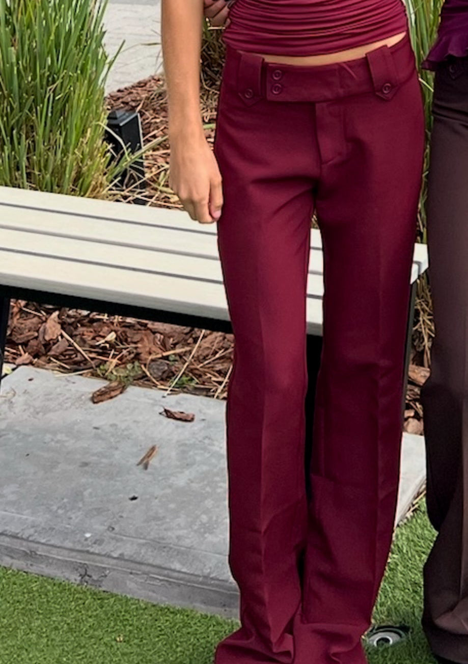 Rowen Strapless Top - Maroon