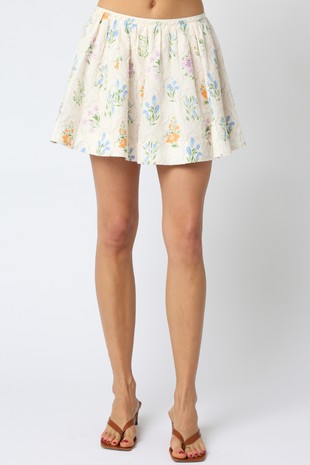 Marrie Floral Flare Skirt
