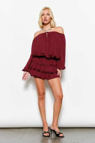 Polly Skirt - Burgundy