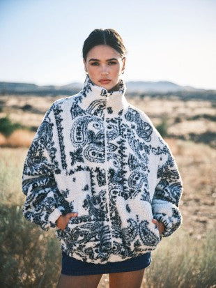 Gina Fleece Jacket - Paisley