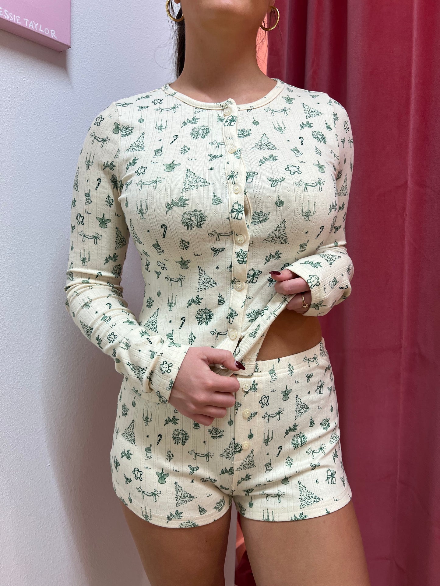 Pine Tree Holiday Shorts