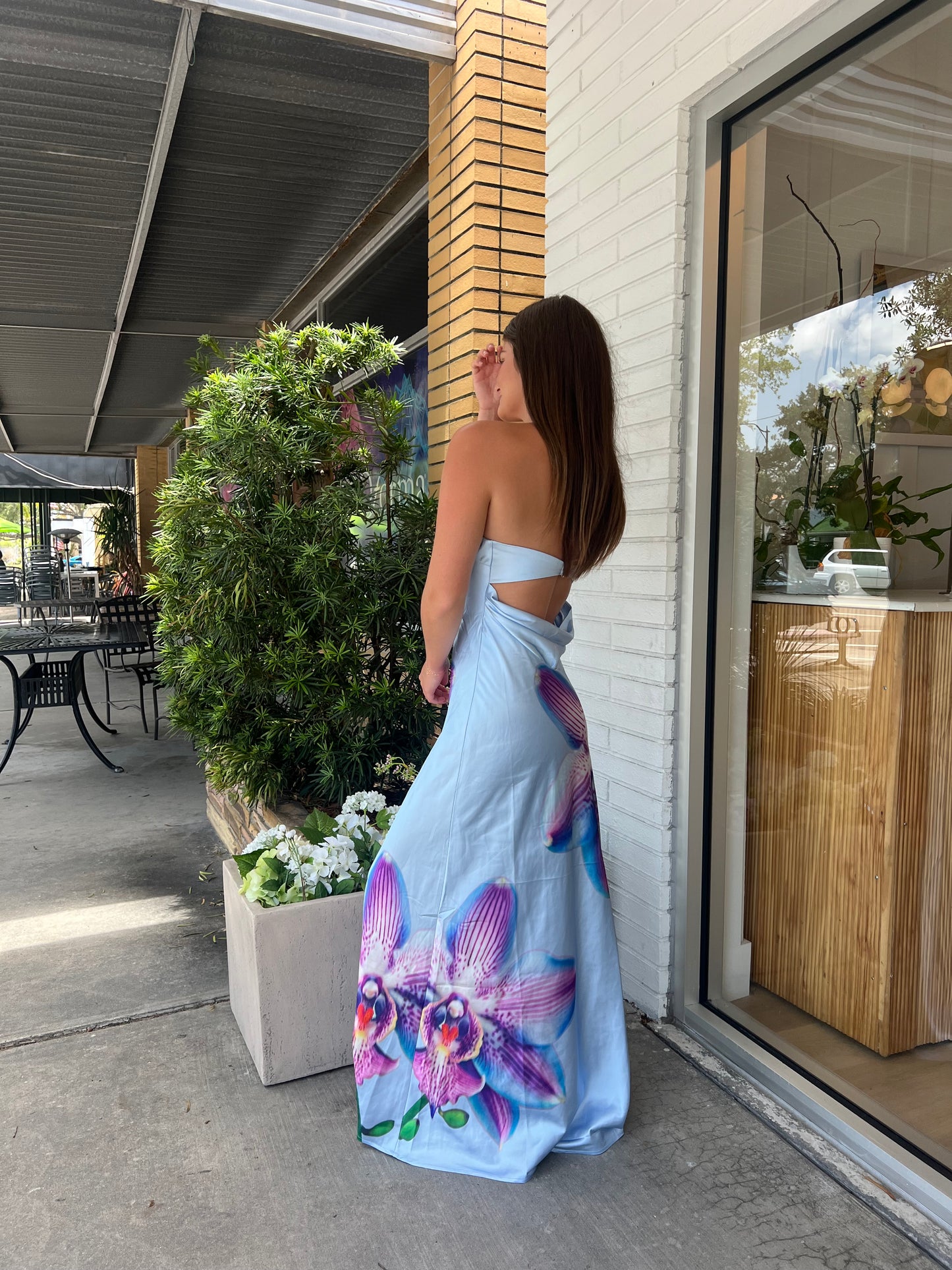 Celeste Maxi Dress  - ORCHID BLUE