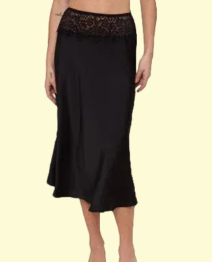 Farrah Lace Waist Midi Skirt