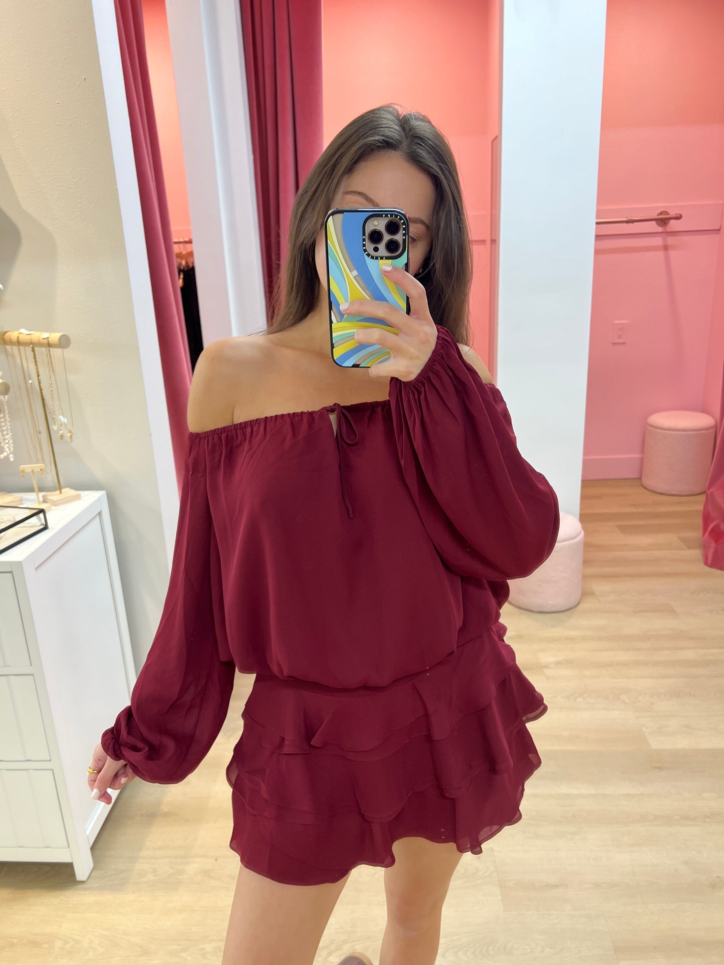 Polly Skirt - Burgundy