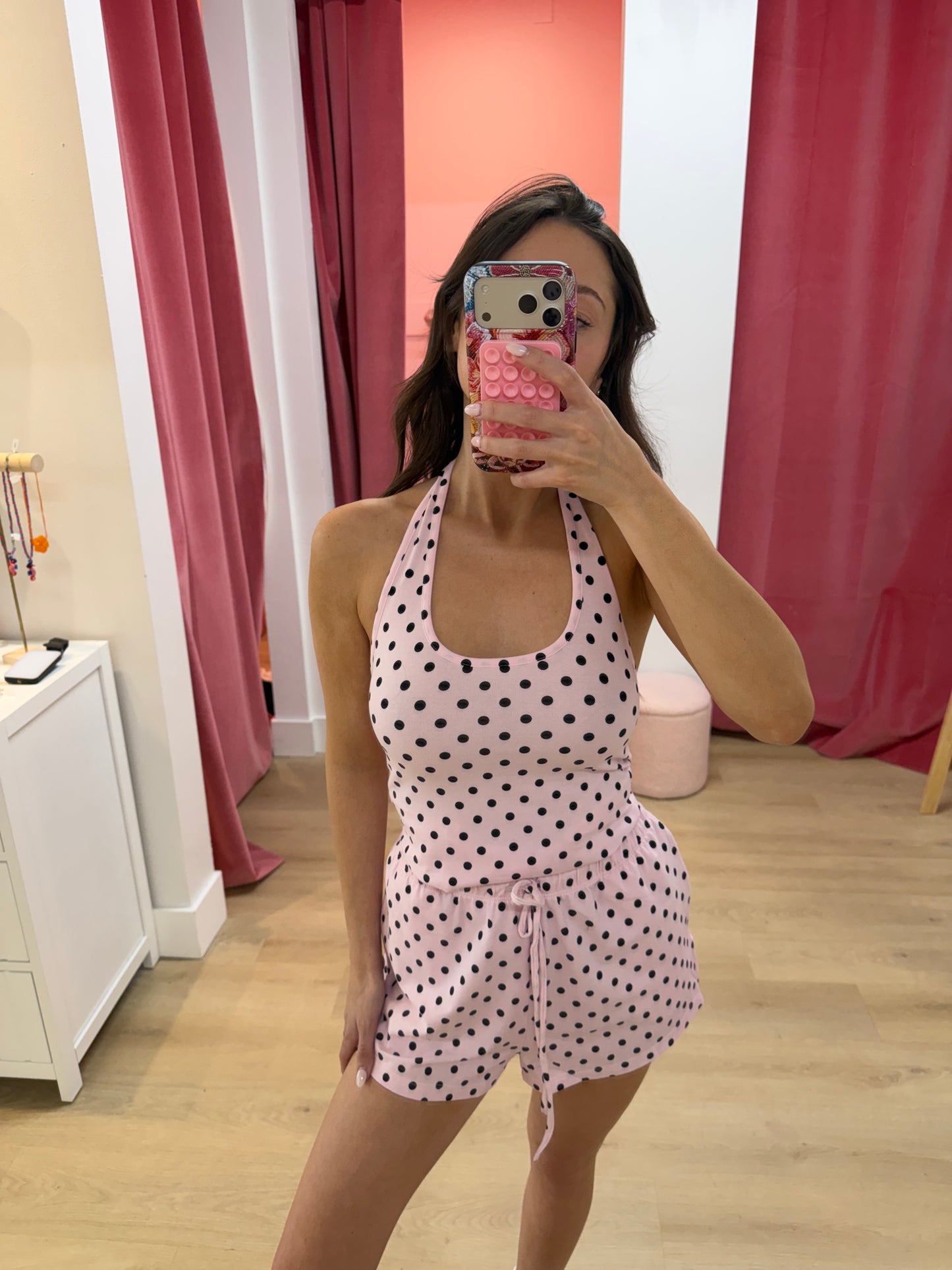 LadyBug Tank Top -Pink