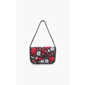 Scarlet Romance Embellished Shoulder Bag
