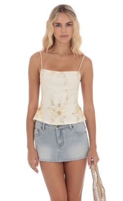 Celeste Sequin Open back Top
