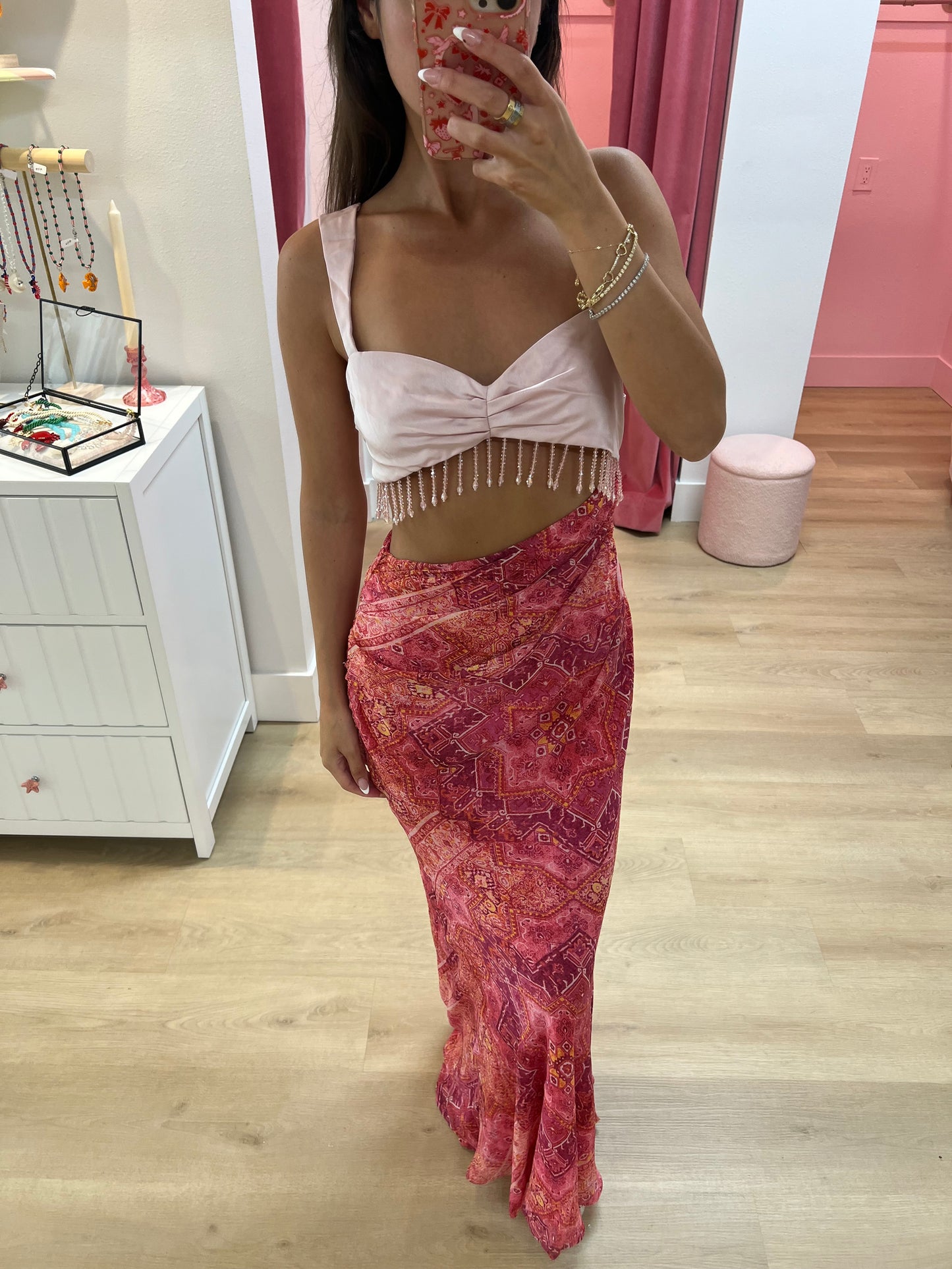 Alzona Maxi Dress - Gaia Pink