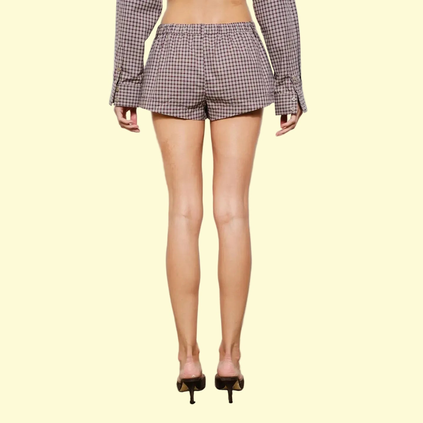 Ryder Brown Plaid Short