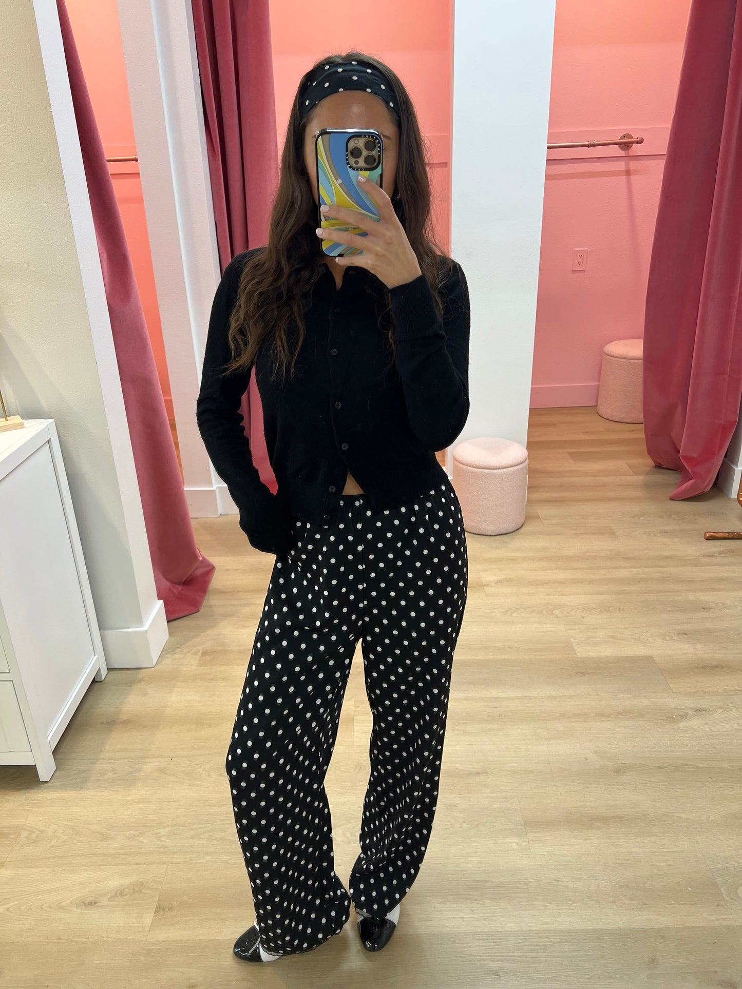 Sierra Polka Dot Silk Pants