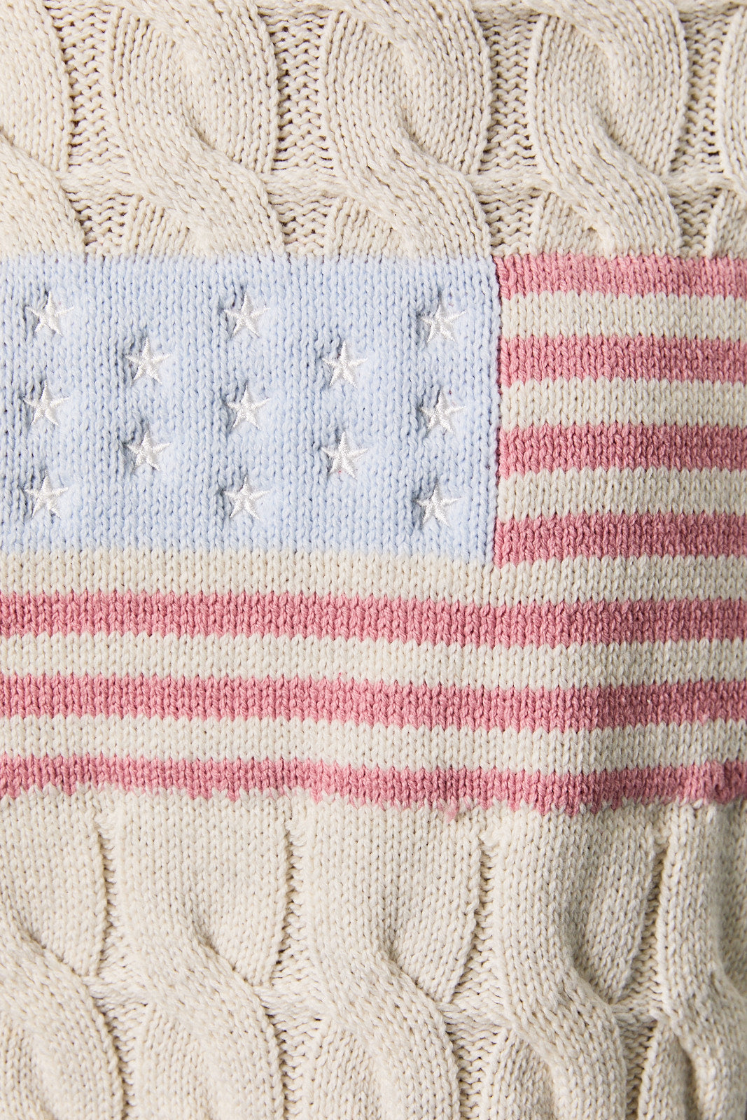 Americana Cable Knit Sweater