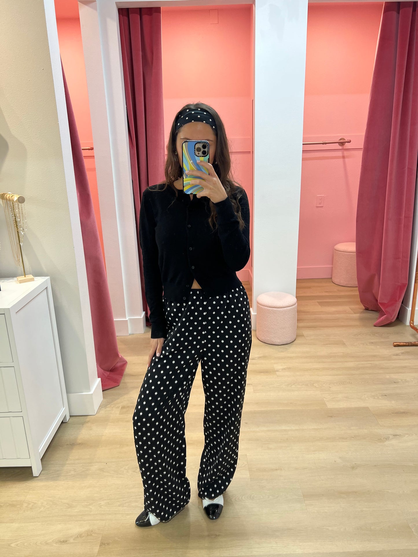 Sierra Polka Dot Silk Pants