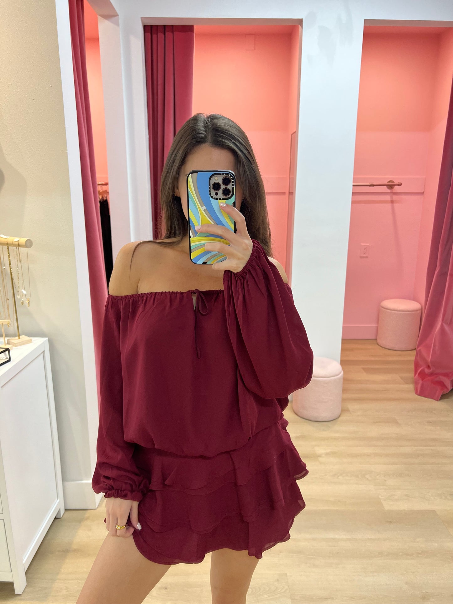 Polly Skirt - Burgundy