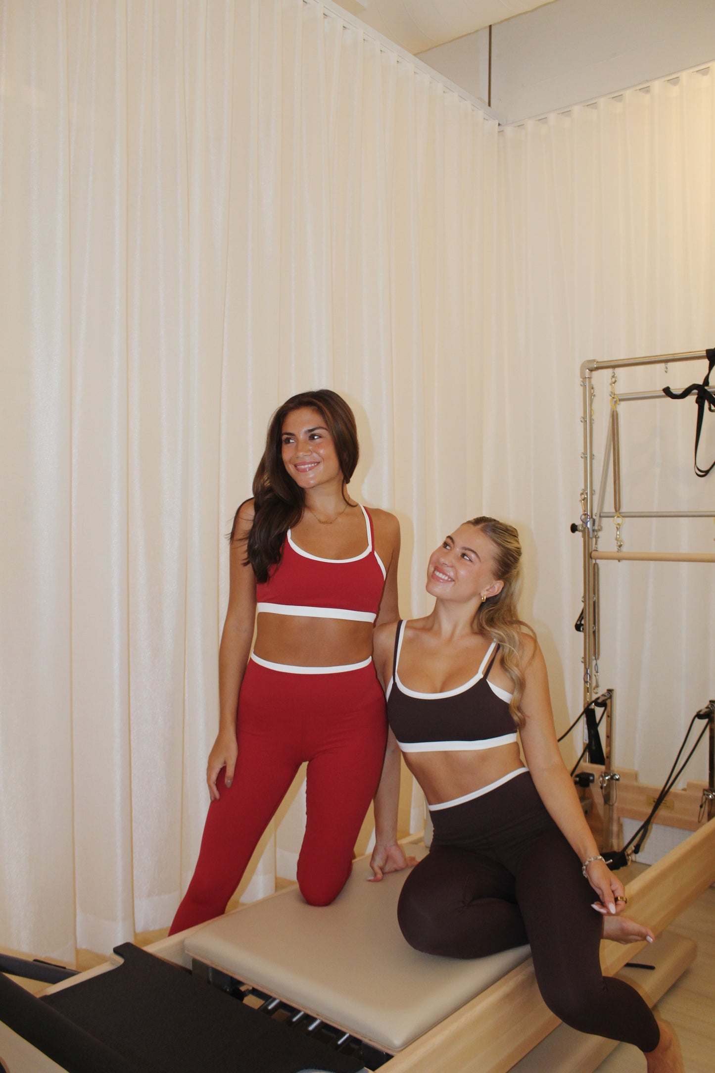 Addie Double Layered Sports Bra - RED