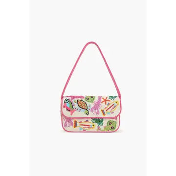 Underwater Beaded Shoulder Bag