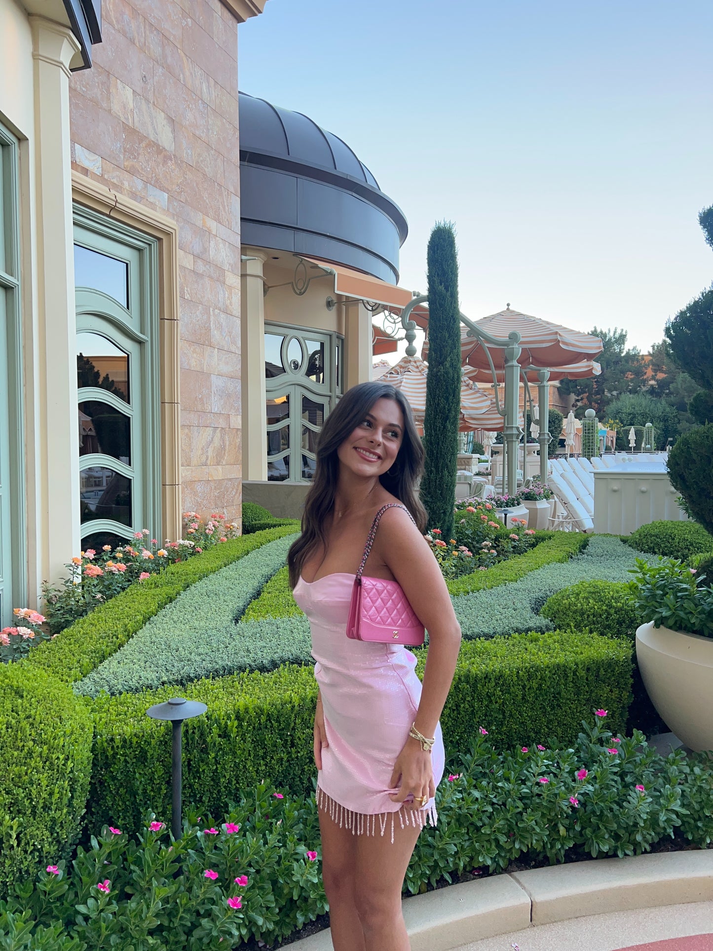 Medina Strapless Mini Dress - Pink