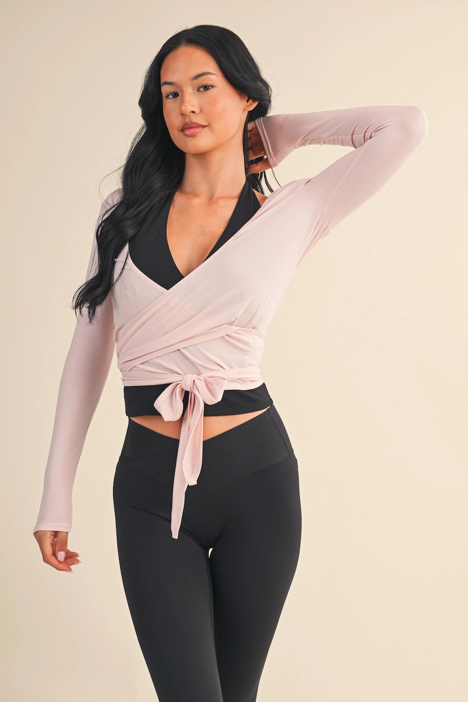 Frankie Wrap Top - PIGGY PINK
