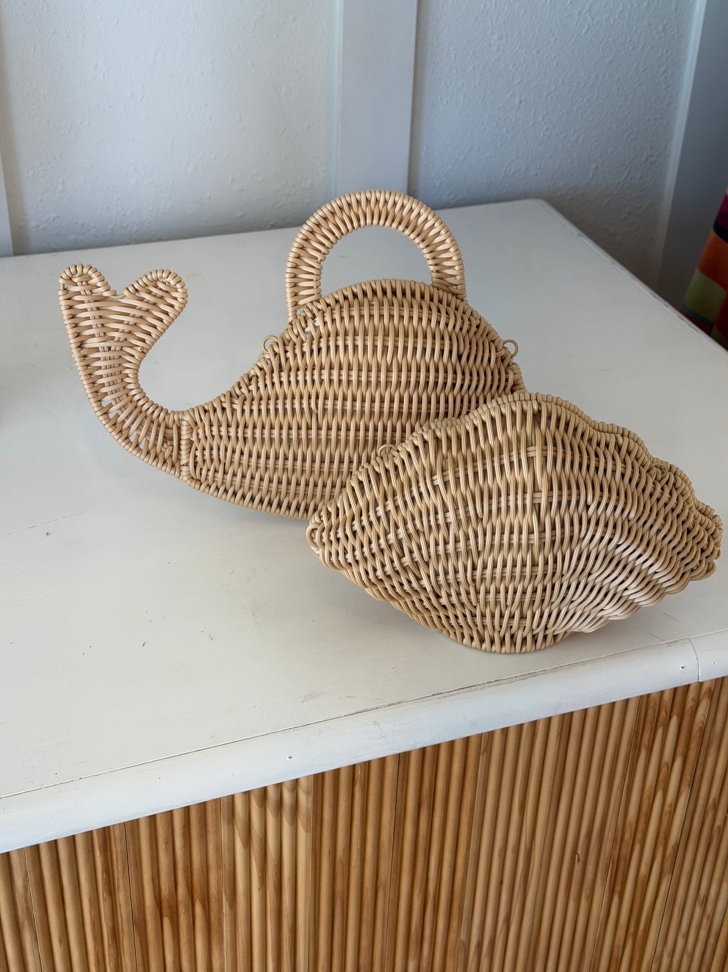 Whale Woven Clutch
