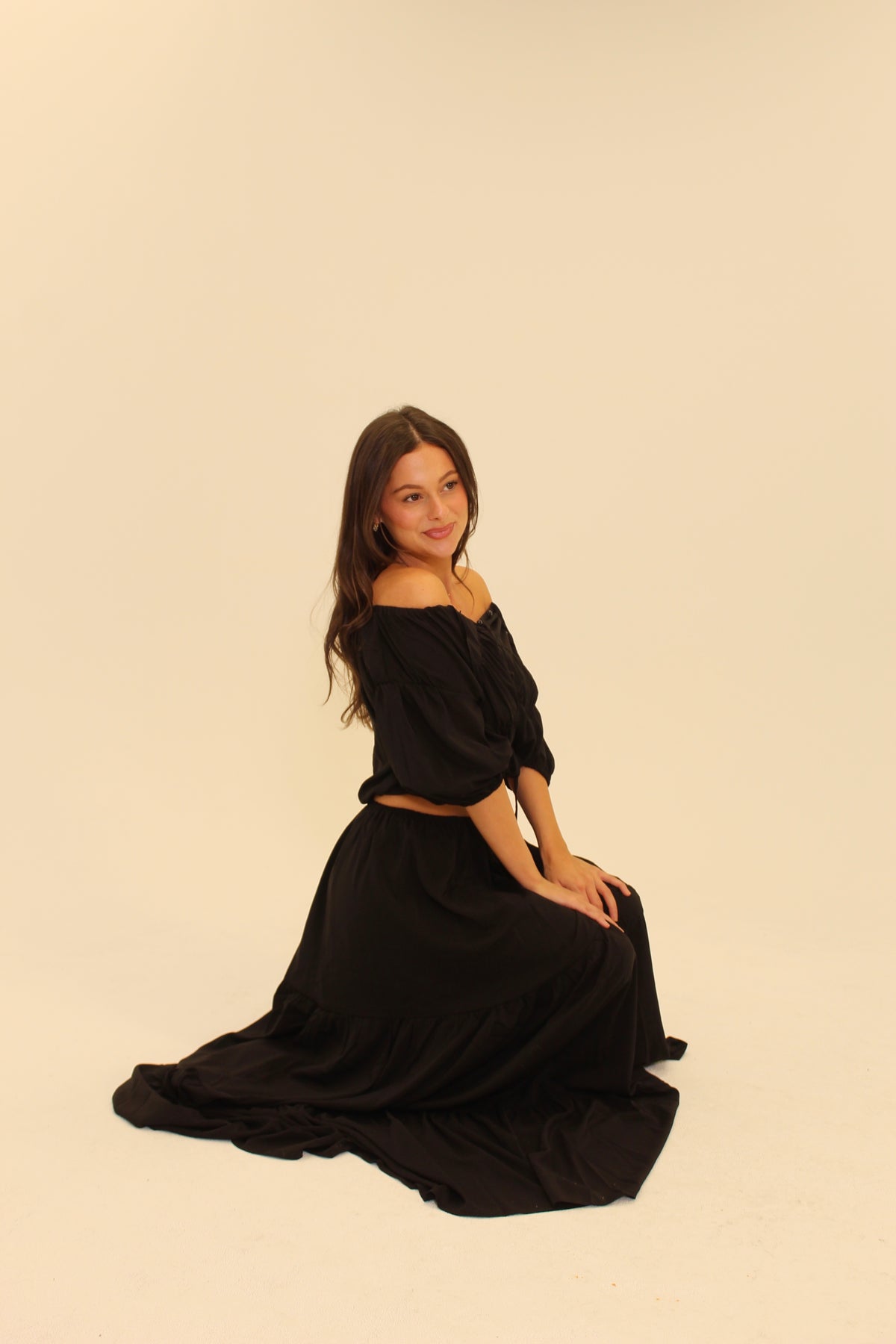Lucia Maxi Skirt - BLACK