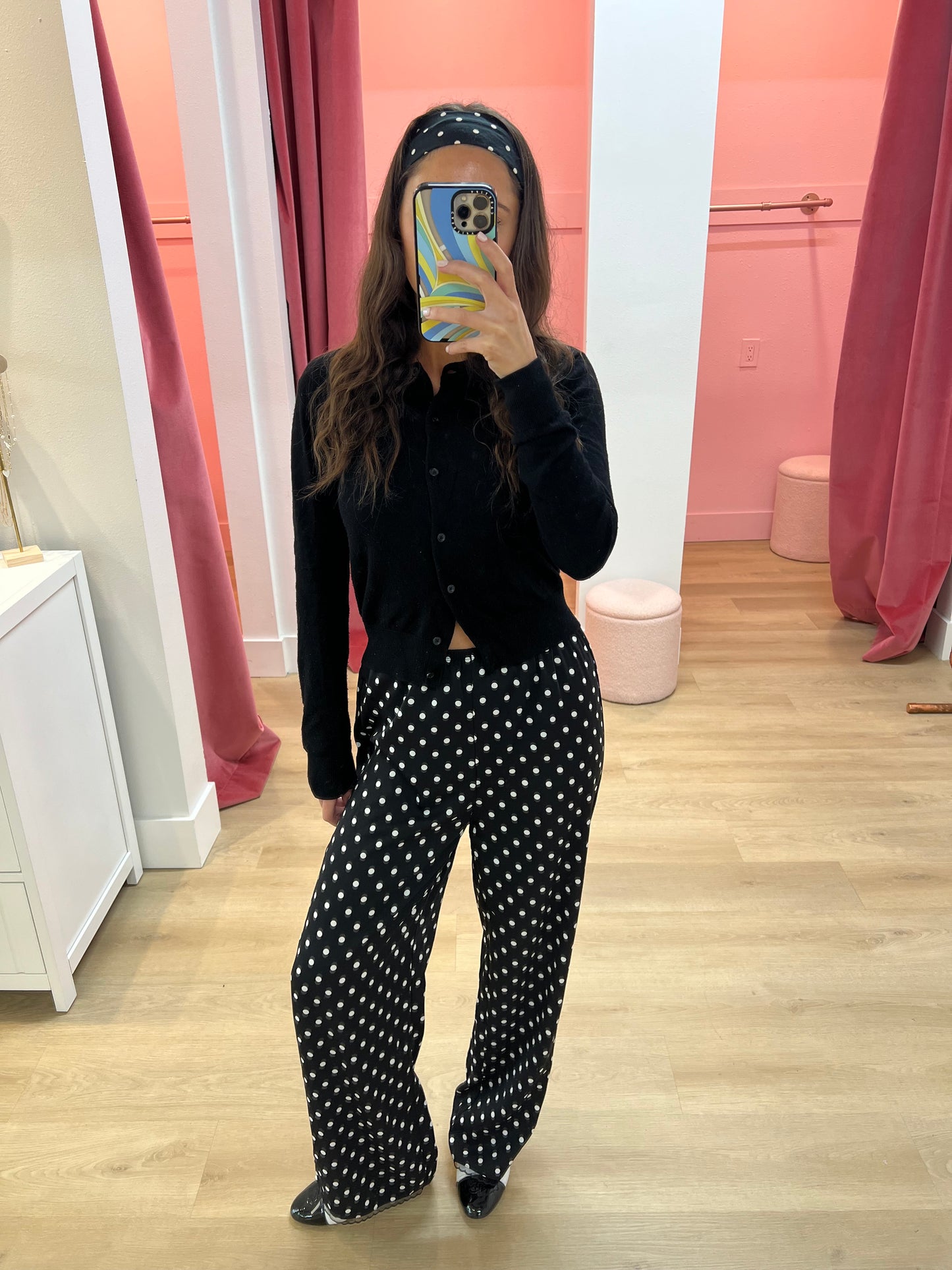 Sierra Polka Dot Silk Pants