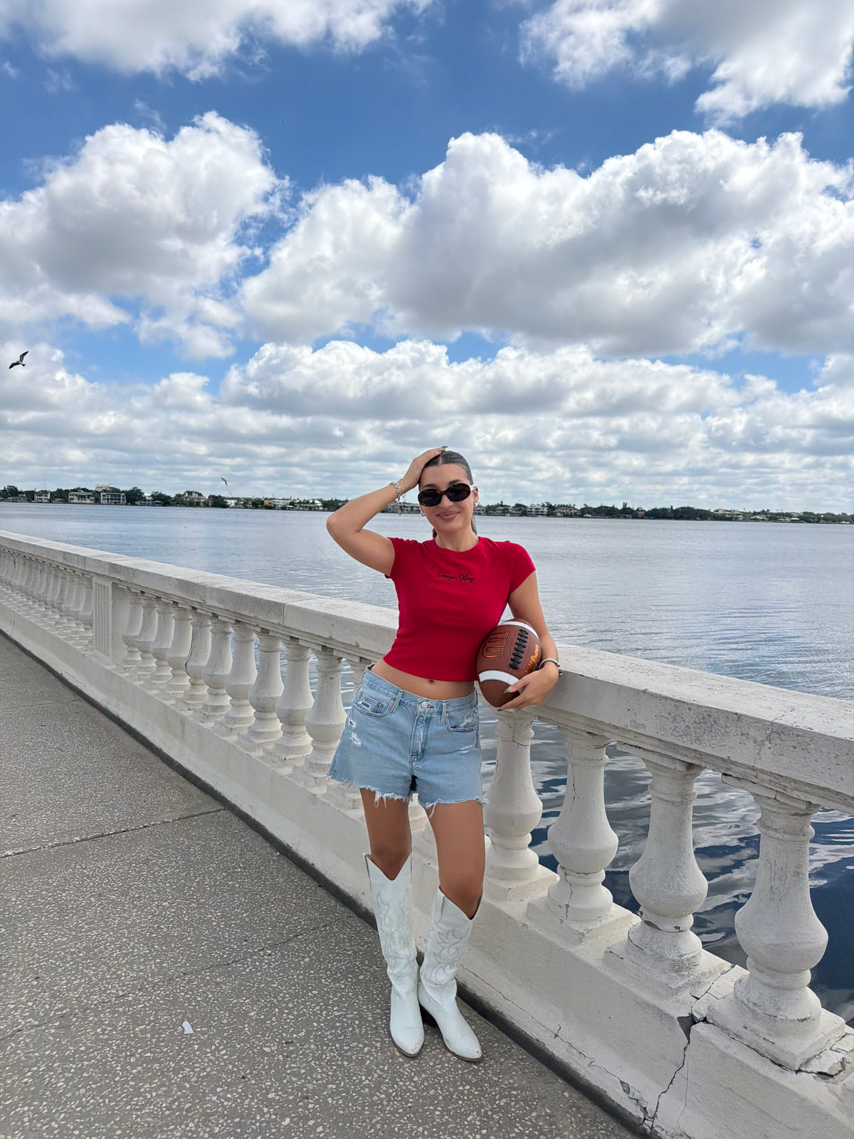 Tampa Bay Baby Tee - RED