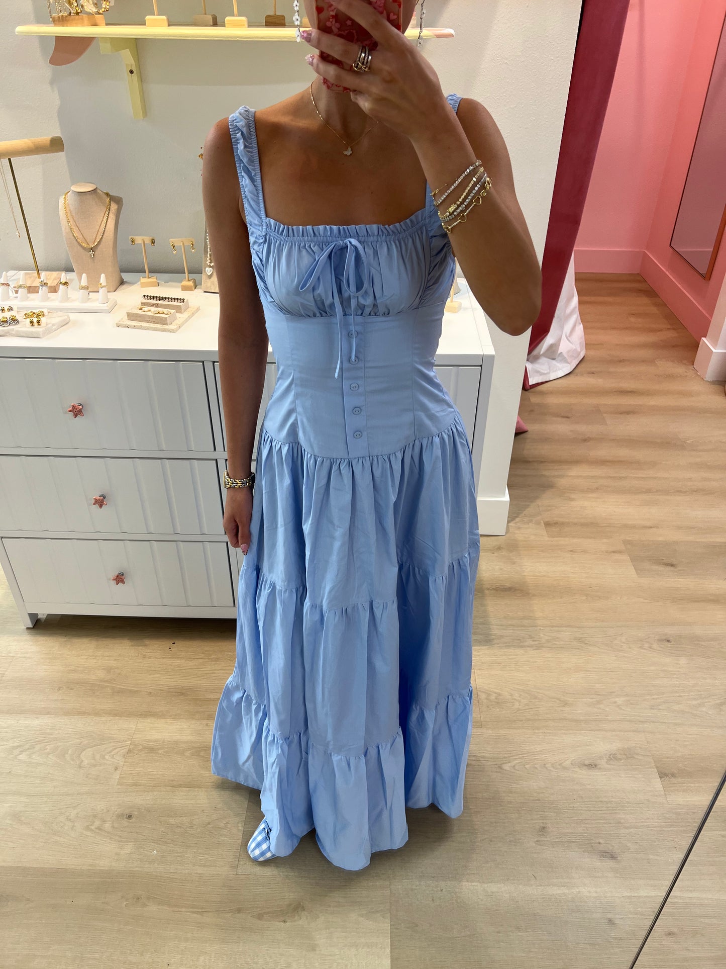 Cassandra Maxi Dress - Blue