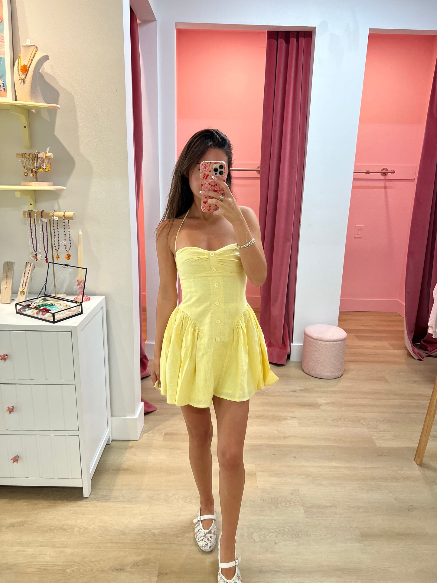 Limoni Mini Dress - Lemon