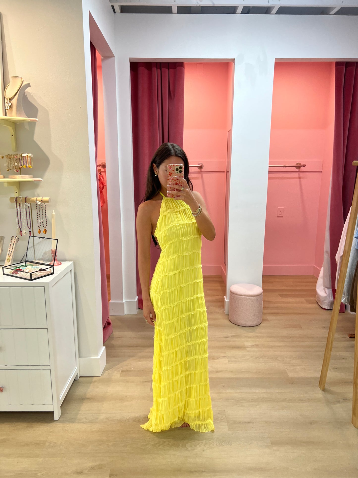 Chelly Halter Tiered Dress