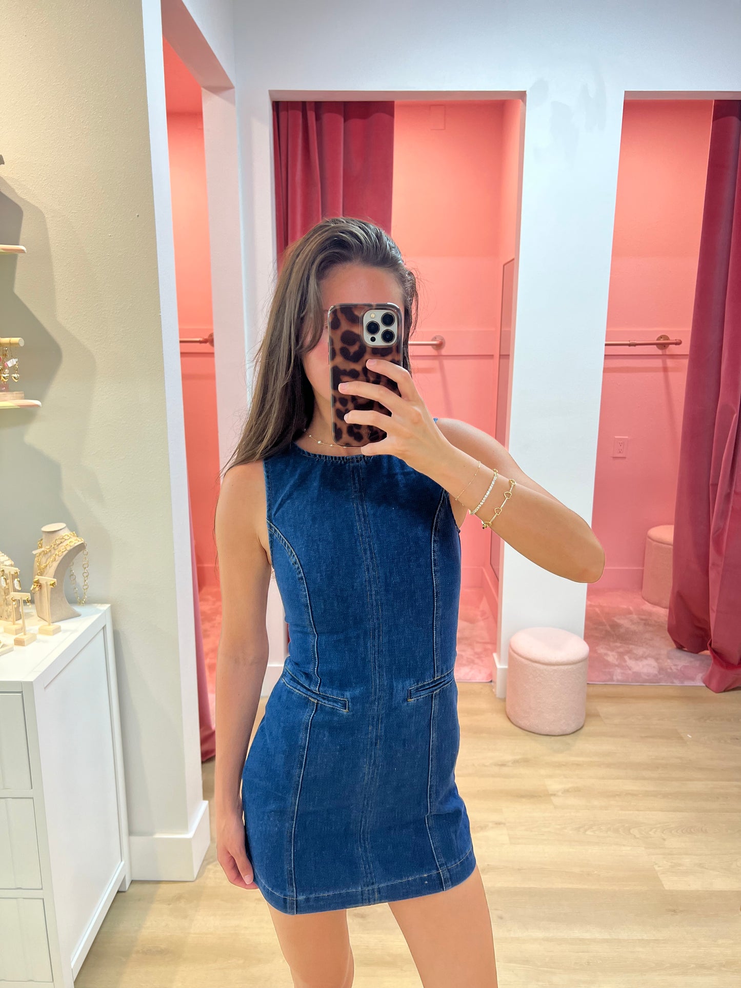 Elizabeth Denim Mini Dress