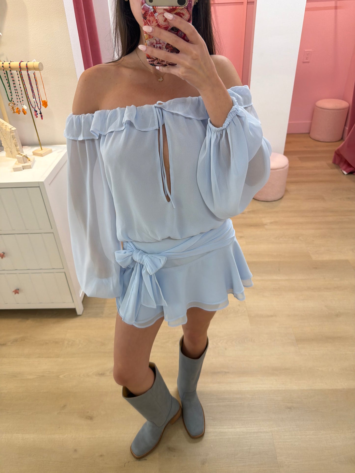 encina skirt - blue