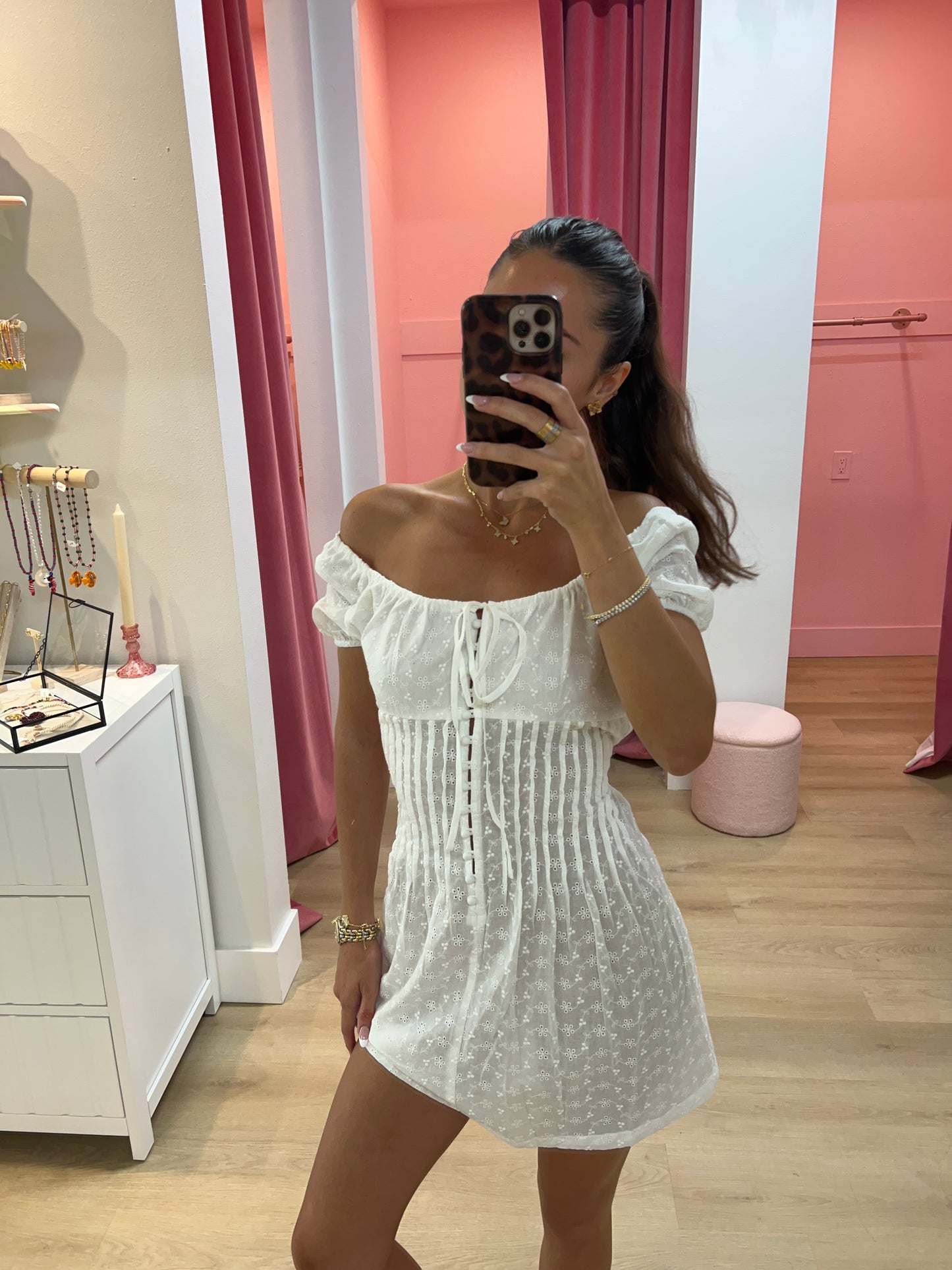 Brianne Off the Shoulder Mini Dress