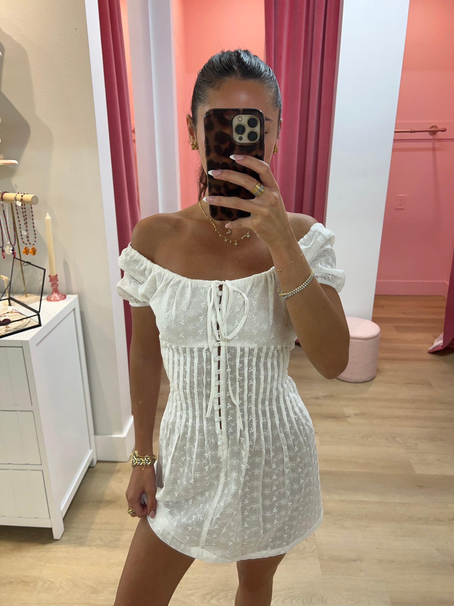 Brianne Off the Shoulder Mini Dress