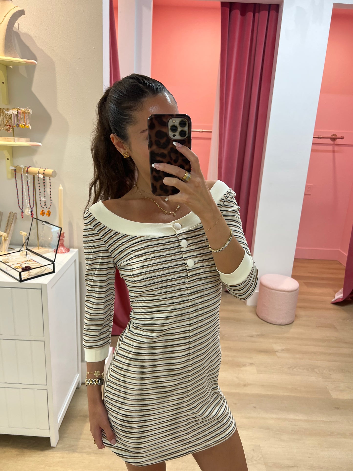 Finn Boat Neck Mini Dress