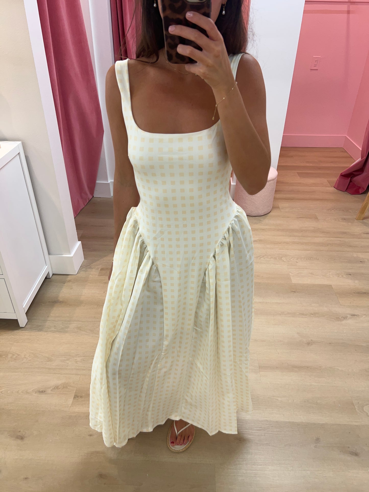 Sasha Gingham Sundress - Yellow