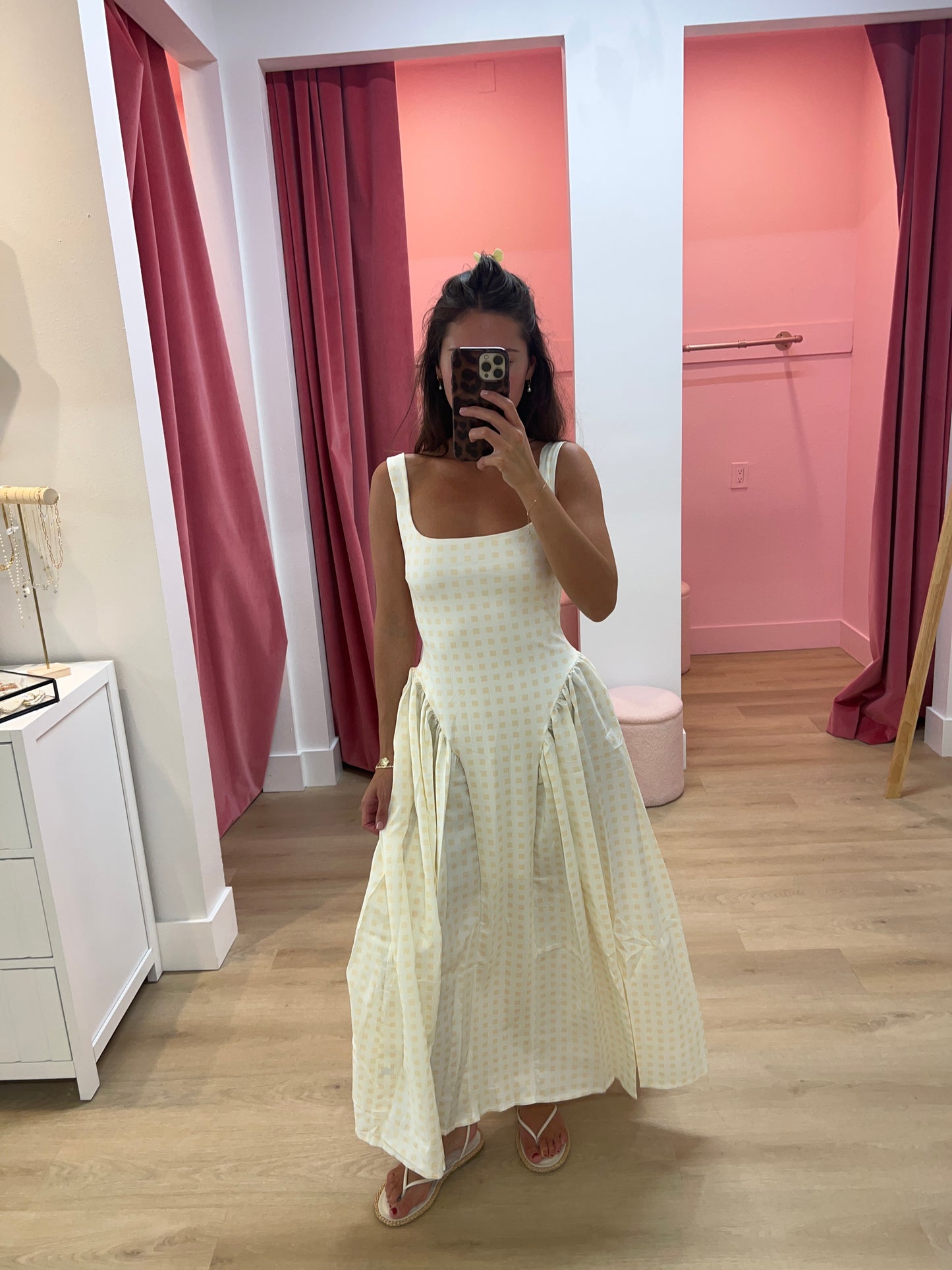 Sasha Gingham Sundress - Yellow