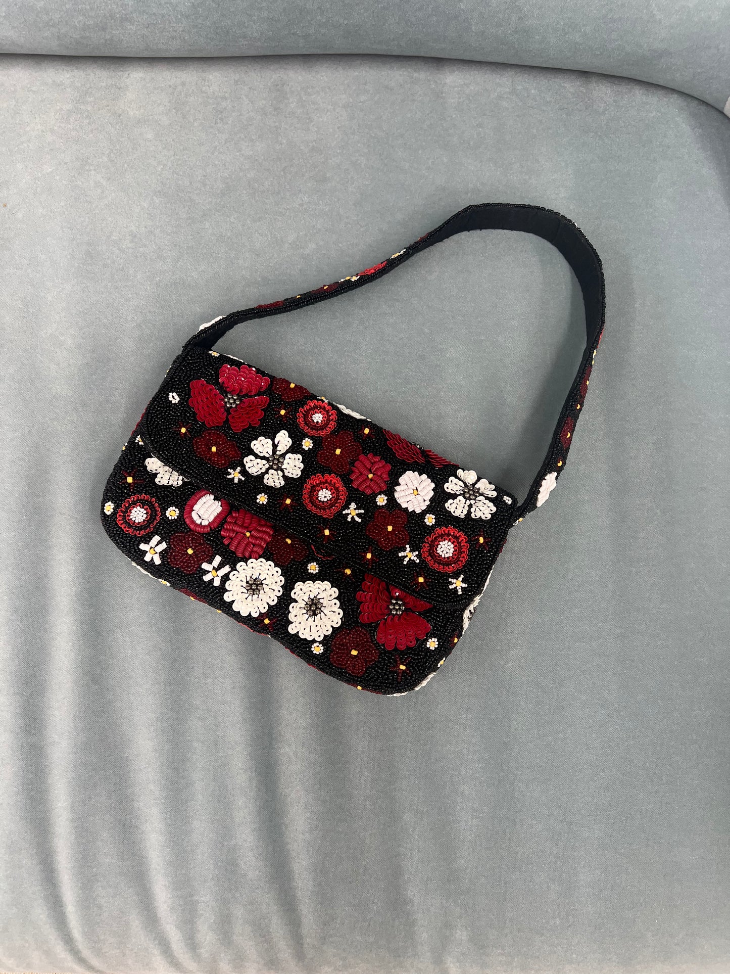 Scarlet Romance Embellished Shoulder Bag