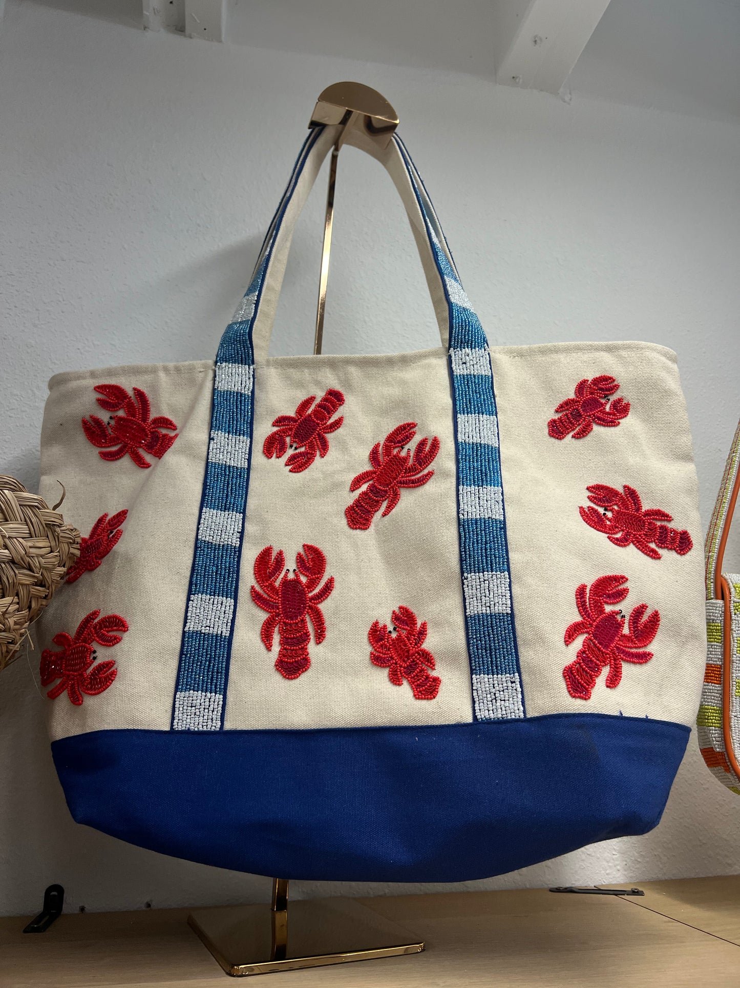 Coastal Claw Beaded Boat Bag