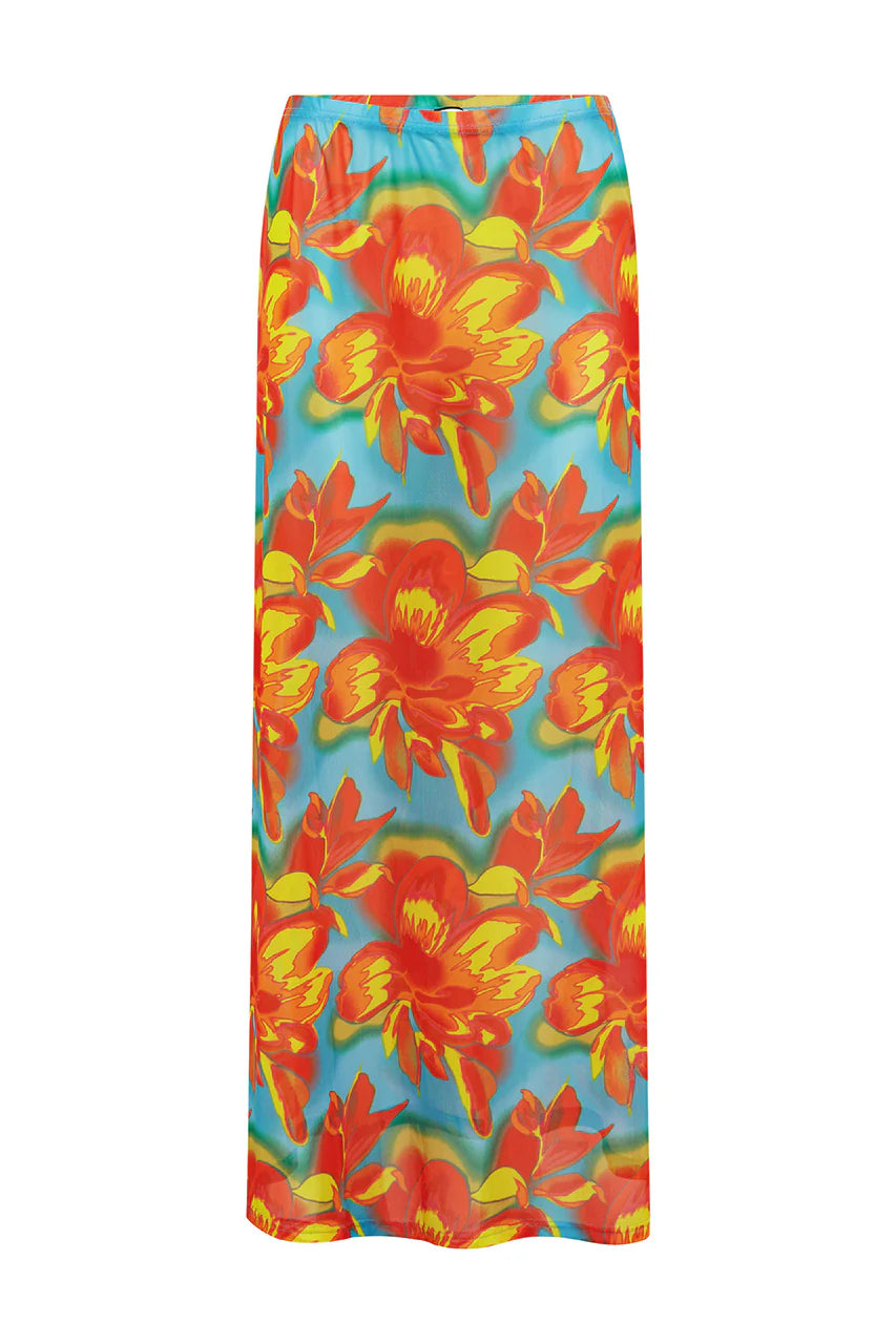 Miami Maxi Skirt- DIAZ AQUA