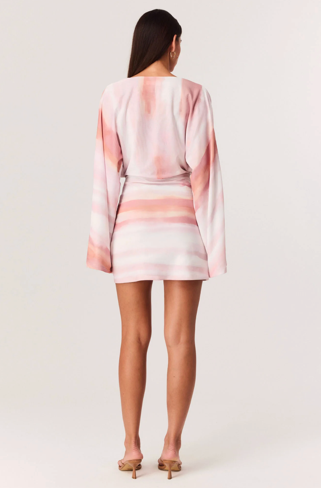 Helene Mini Dress - Pink Shell