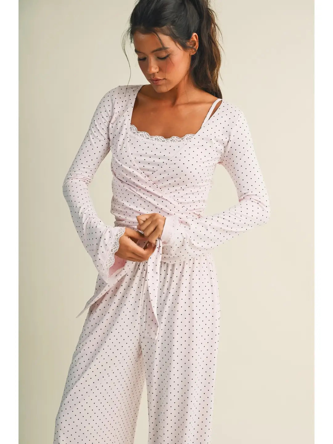 Après Pilates Lounge Pants - Blush Dot