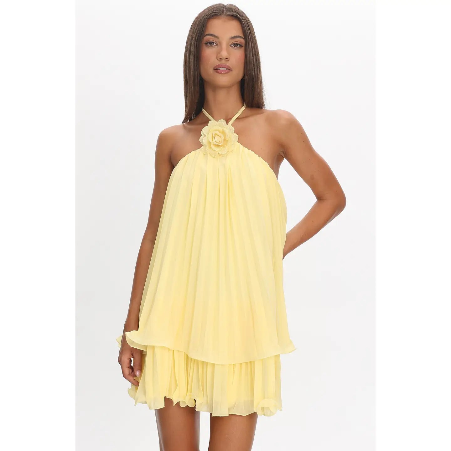 Phoebe Mini Dress - Yellow
