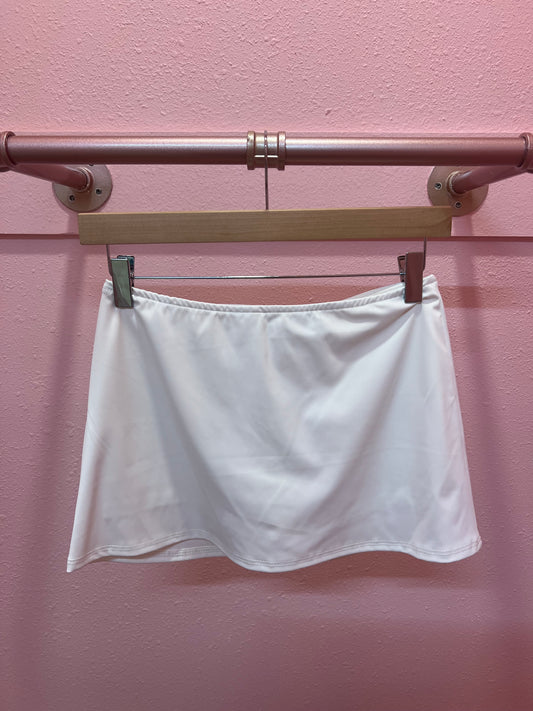 Jordyn Micro Mini Skort - Pearl