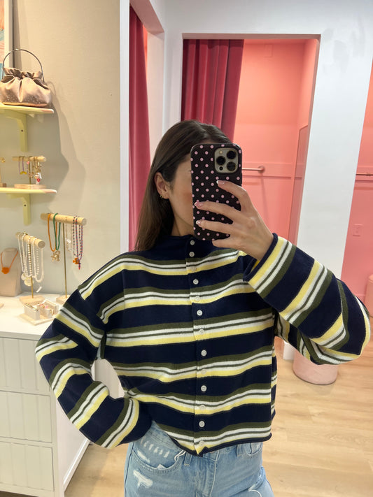 Mia Striped Cardigan