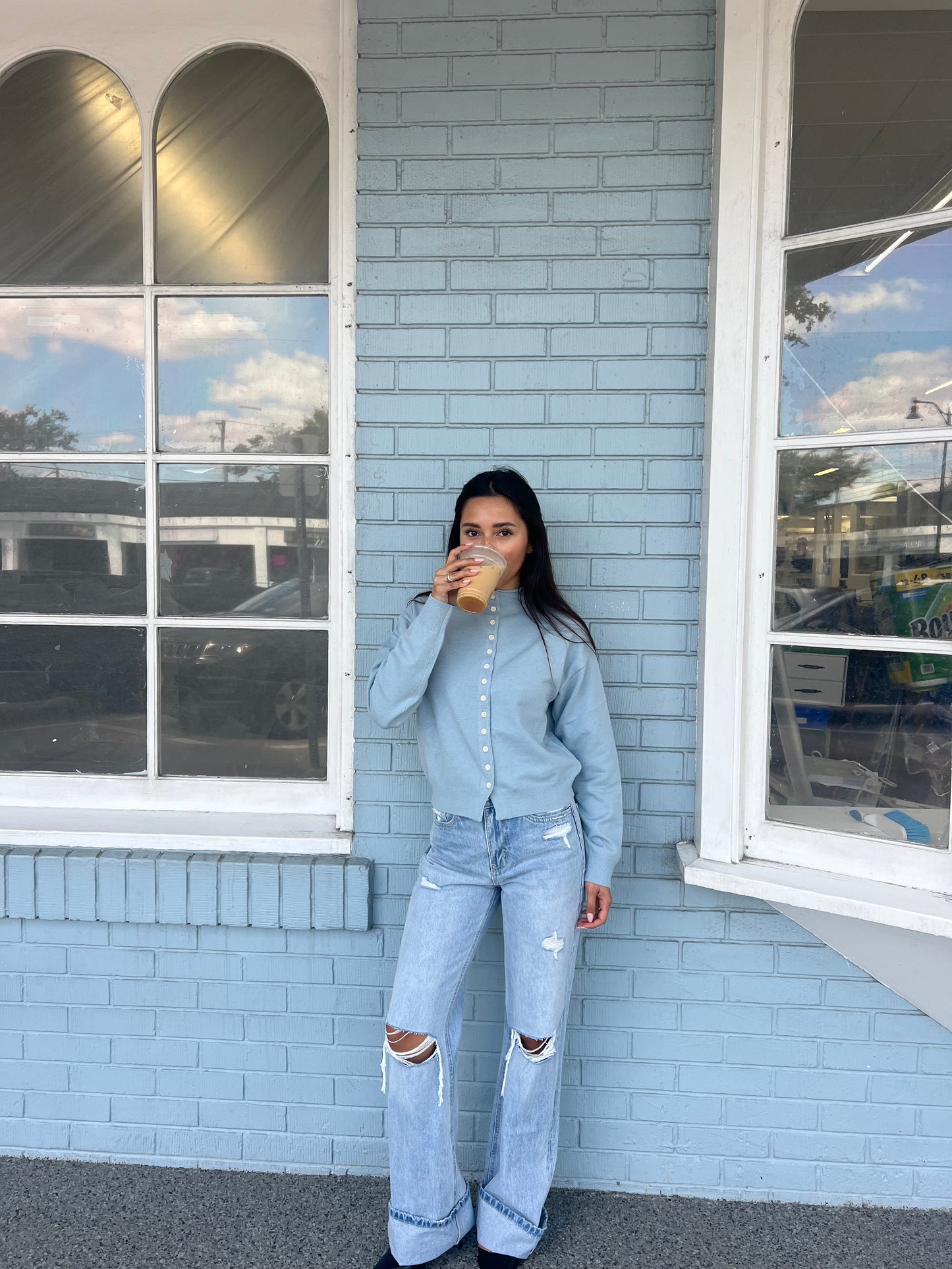 Susie Cardigan | Dusty Blue