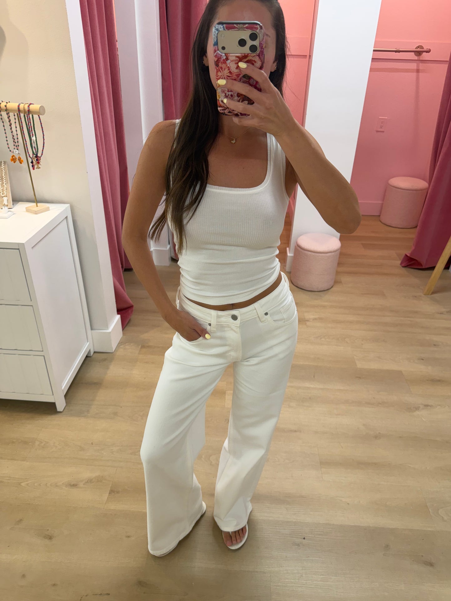Abby Rib Tank Top Tee