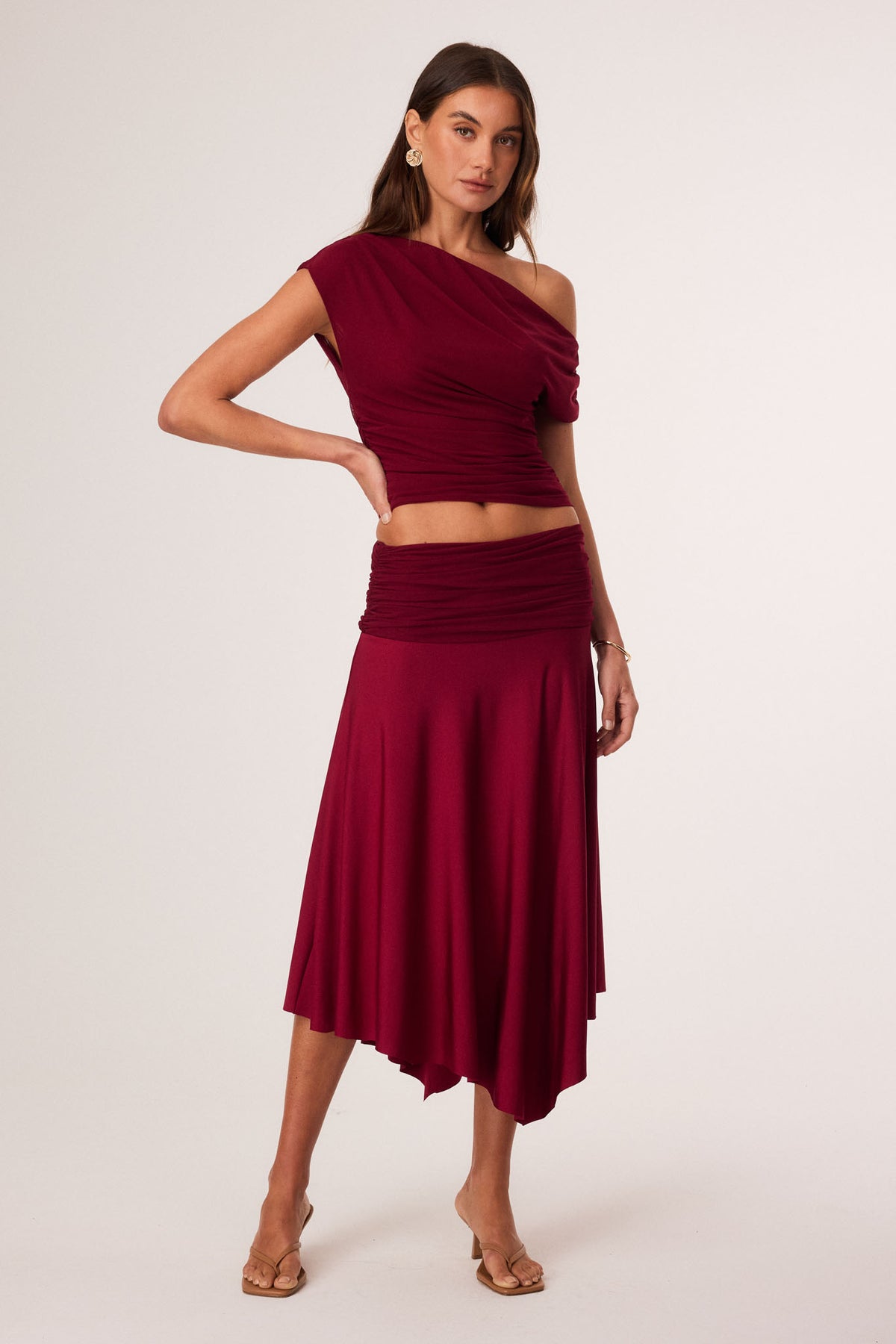 Evelyn Top - OXBLOOD RED