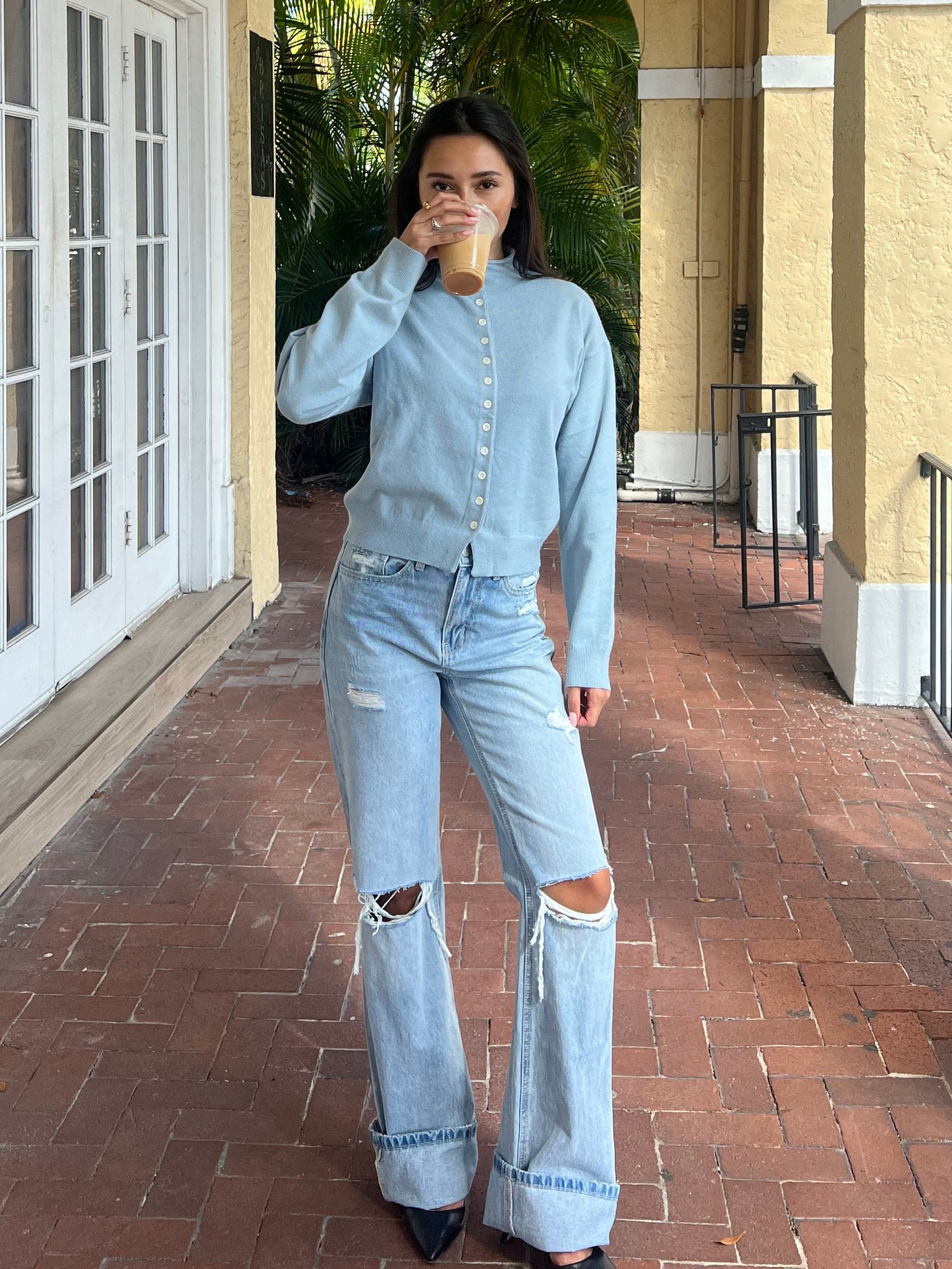 Susie Cardigan | Dusty Blue