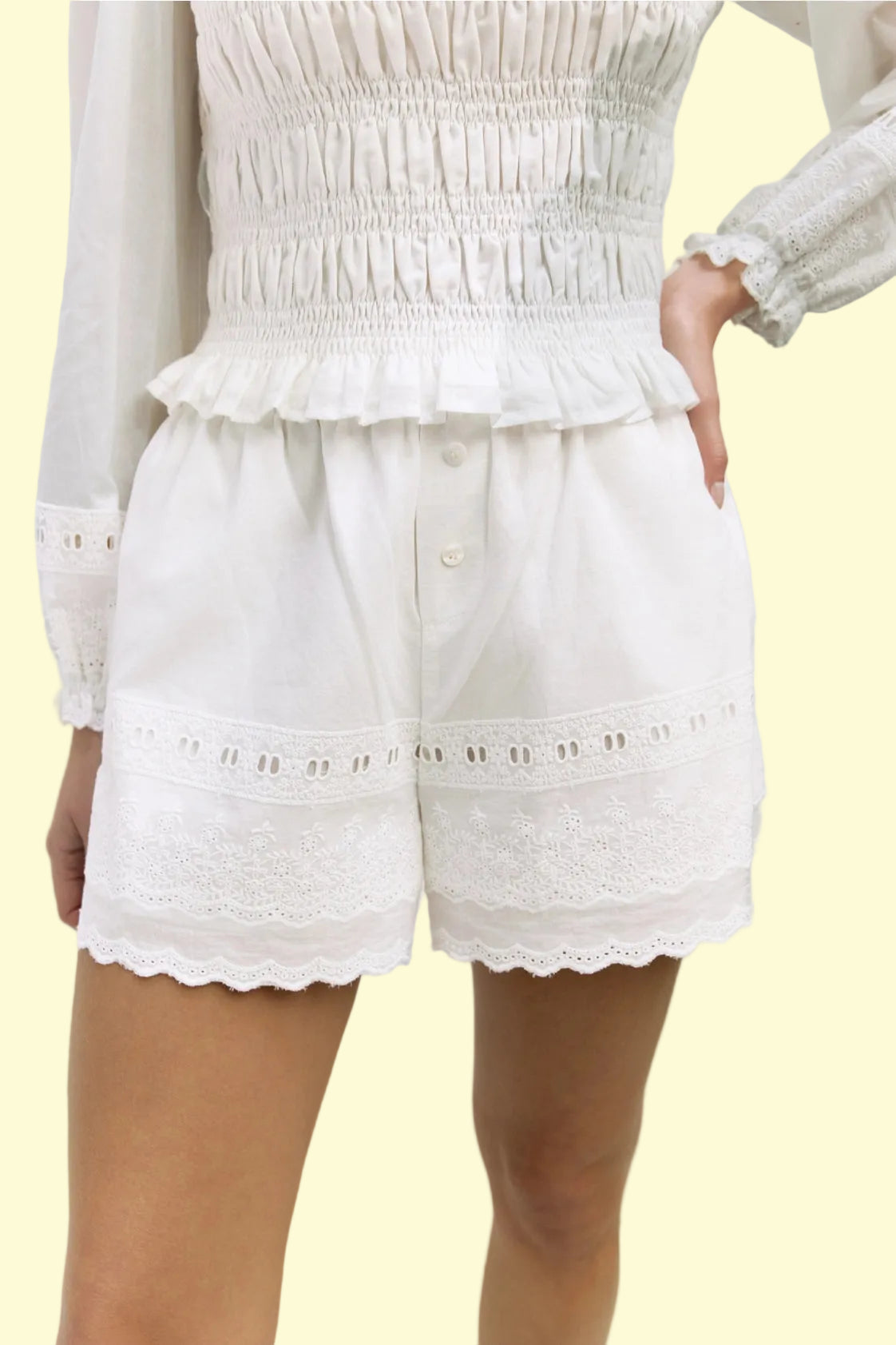 Lucille Cotton Boxer Shorts