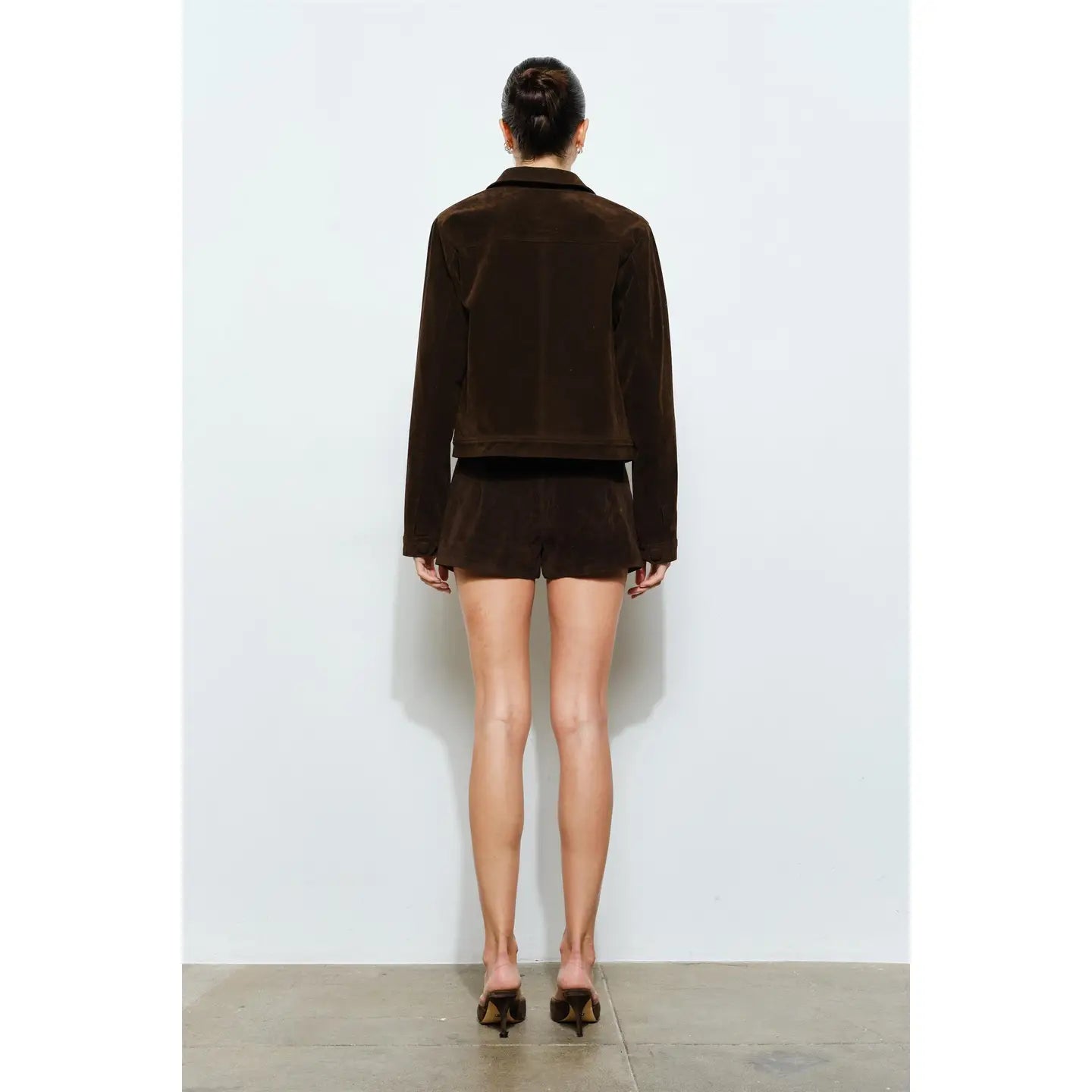 Harper Suede Button Jacket