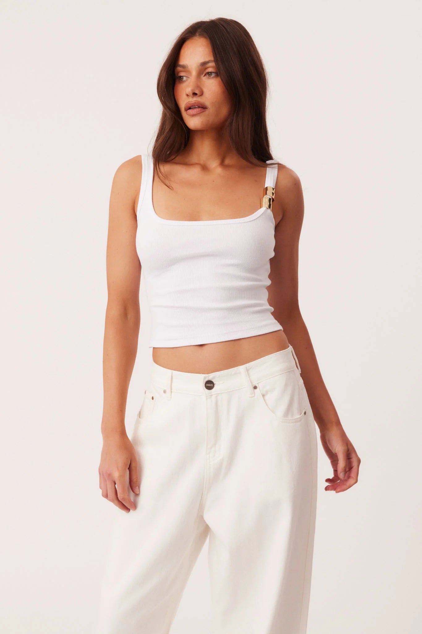 Clea Tank Top - White